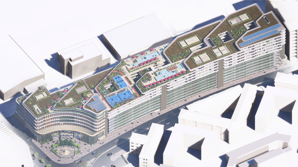 Monument Place & Monument Plaza bovenaanzicht